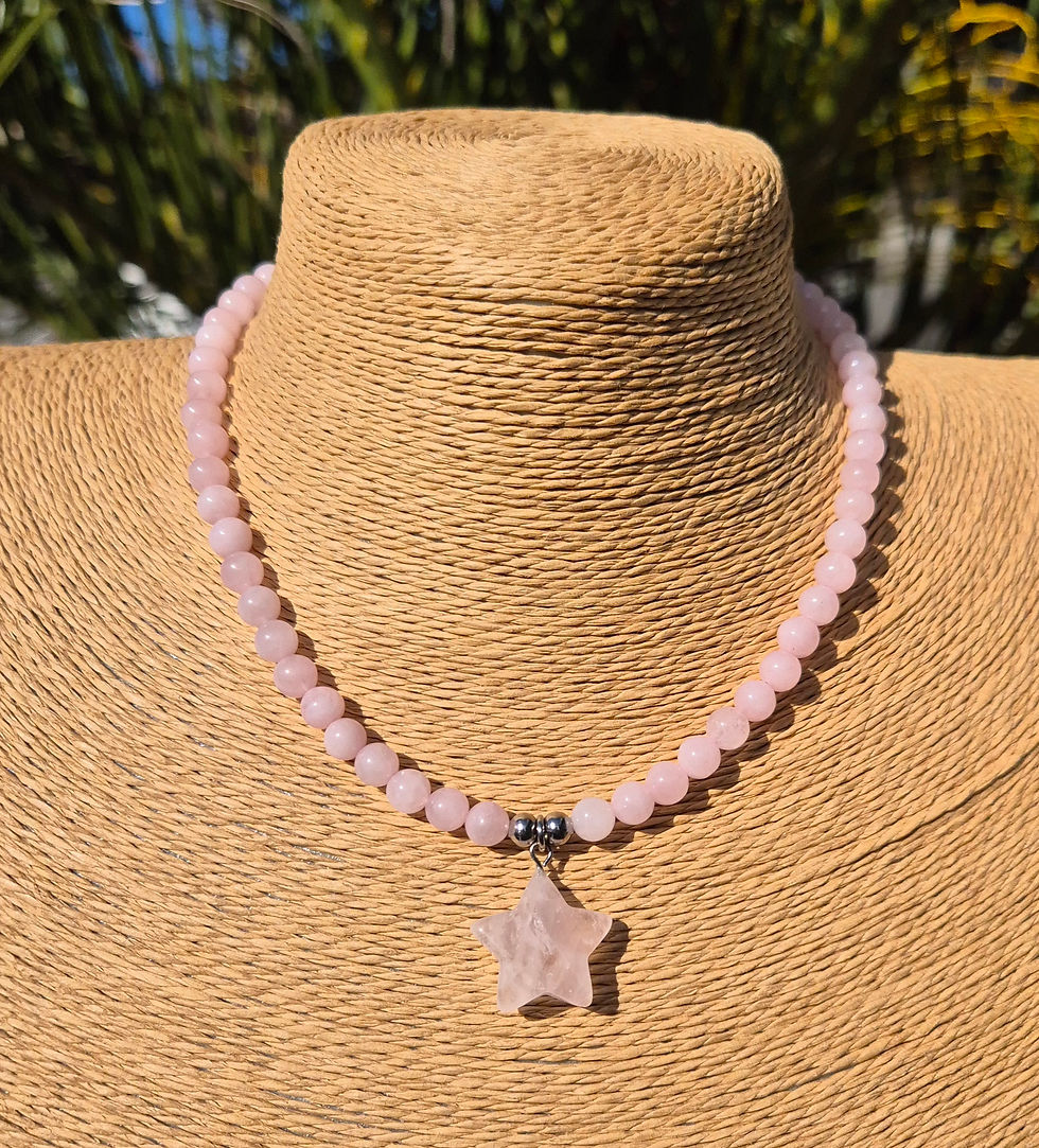 Thumbnail: Rose Quartz star Necklace 