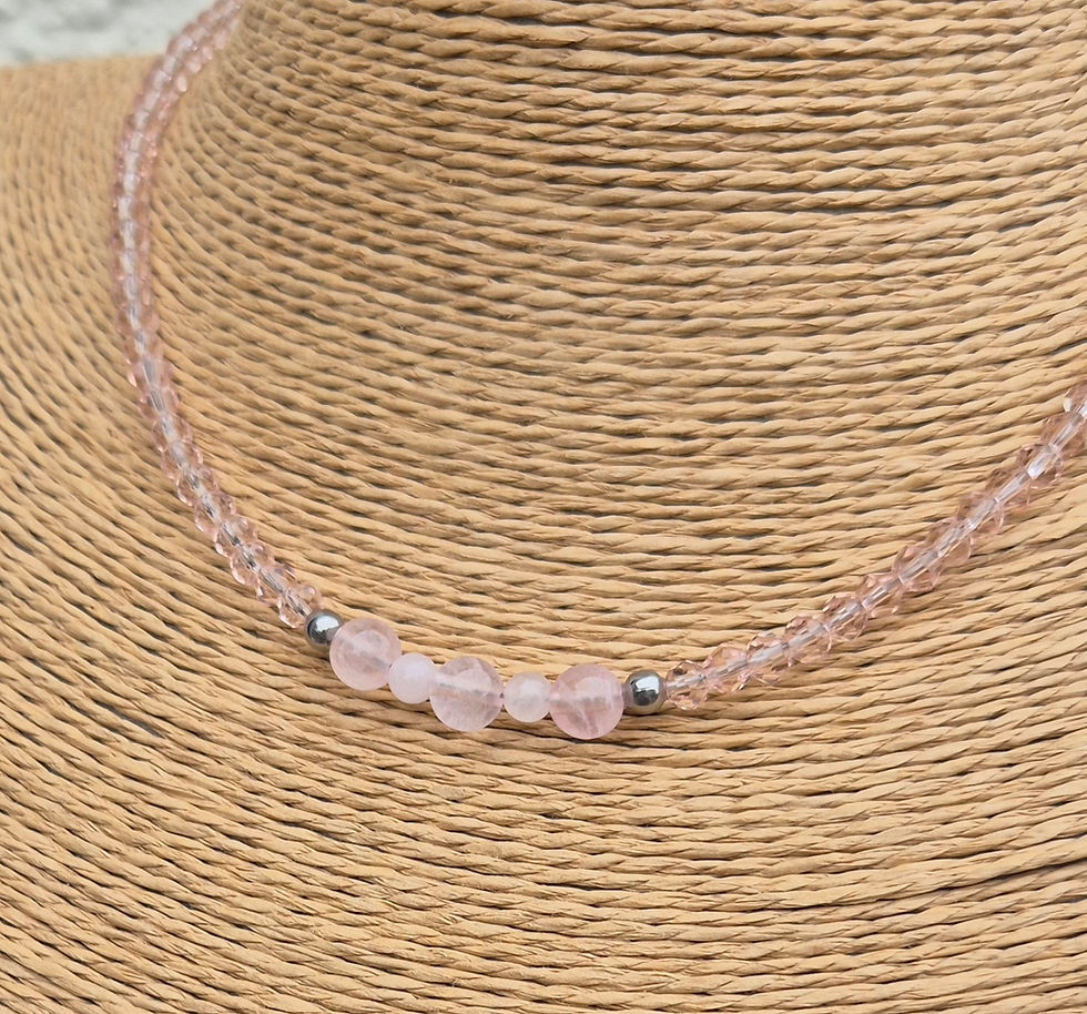 Thumbnail: Rose Quartz Necklace 