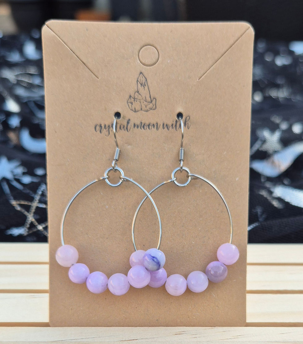 Thumbnail: Purple Angelite Earings 