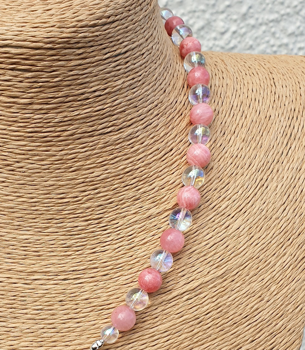 Thumbnail: Rhodochrosite necklace 