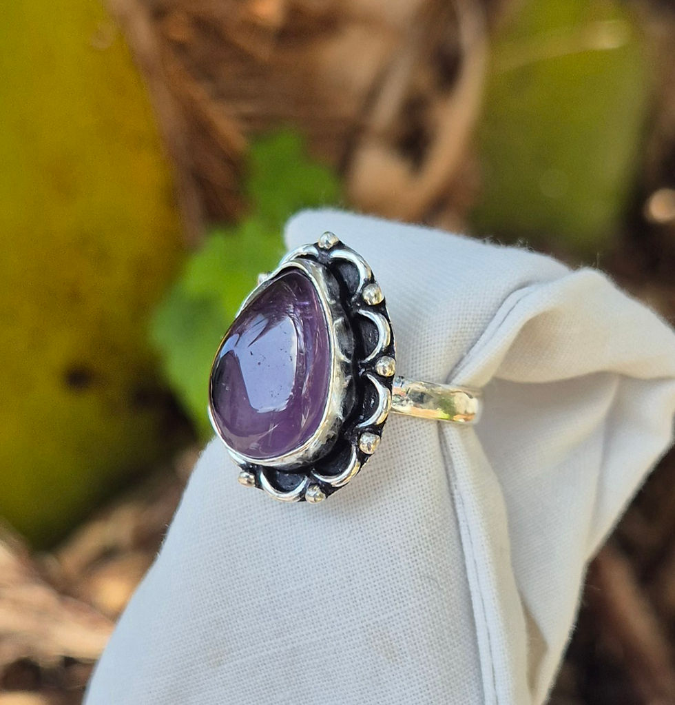 Thumbnail: Amethyst Ring Size P