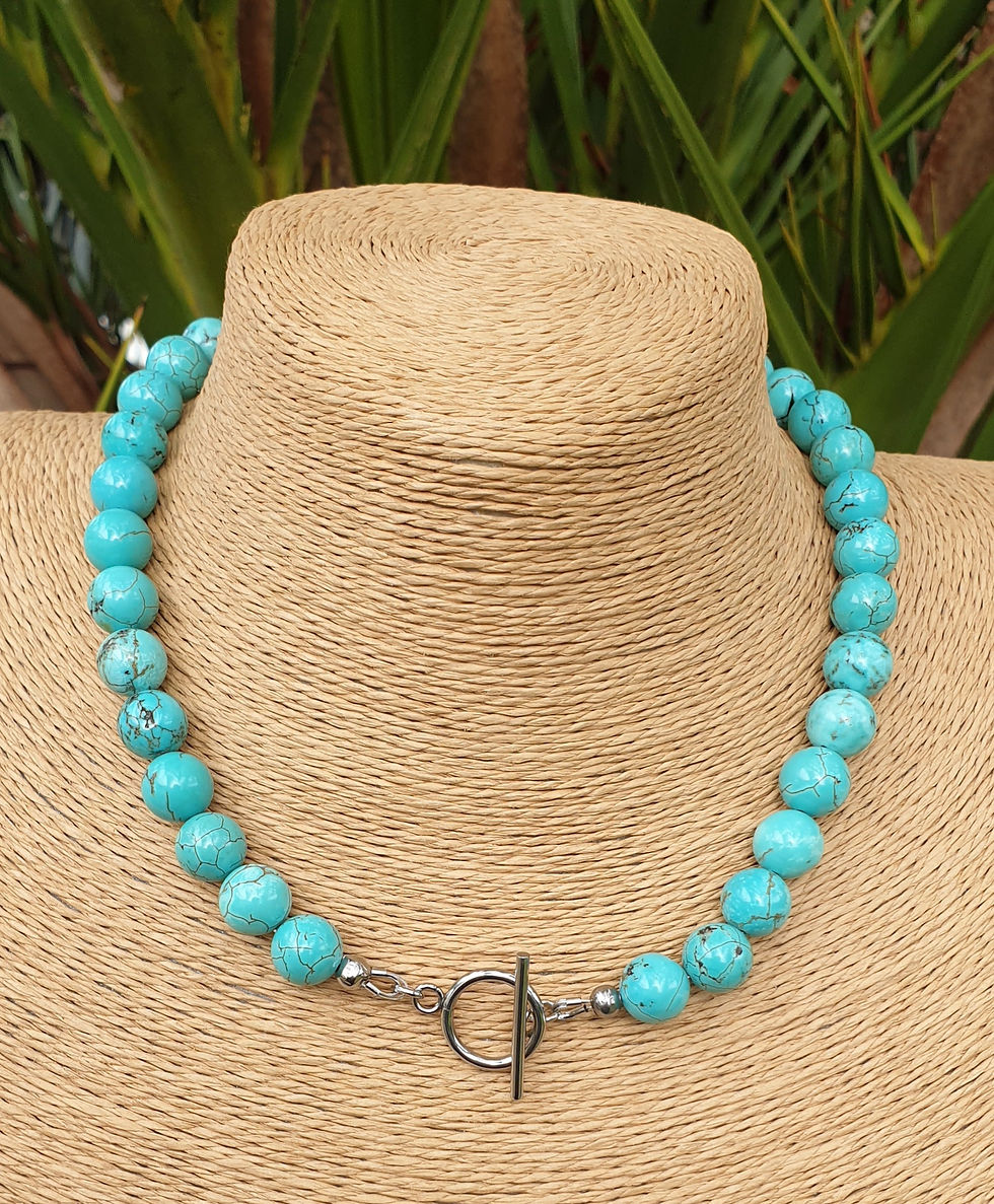 Thumbnail: Turquoise Howlite necklace 