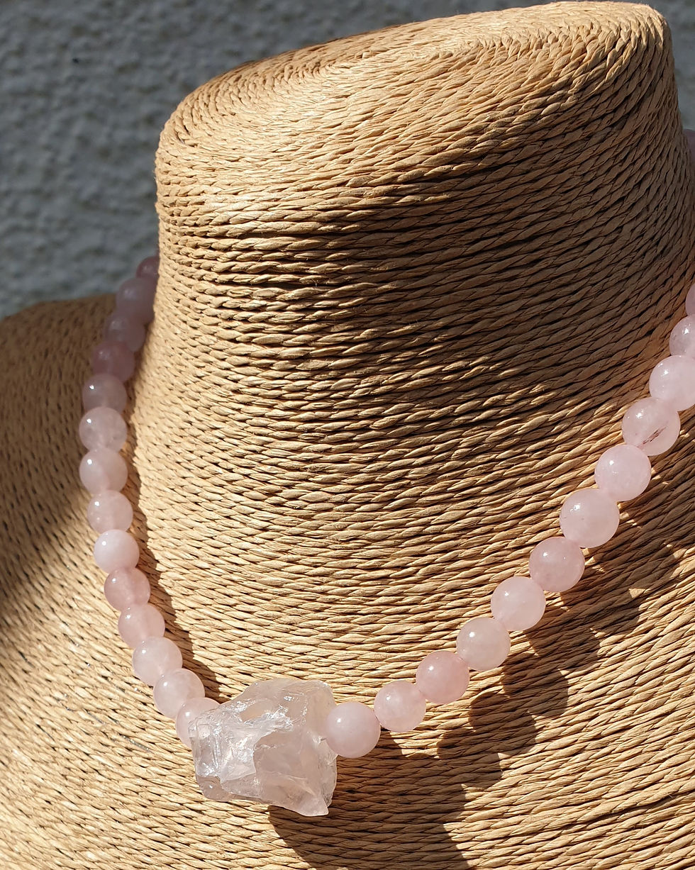 Thumbnail: Rose Quartz necklace 