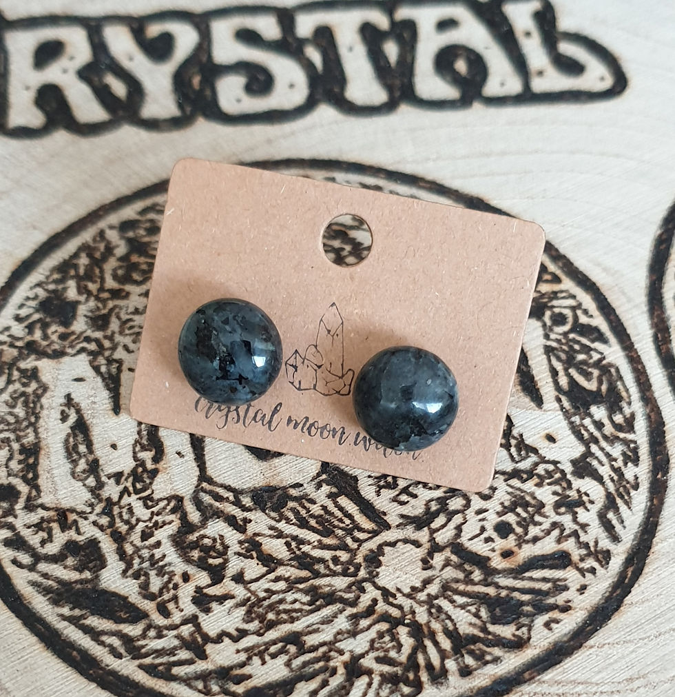 Thumbnail: Larvikite earings studs