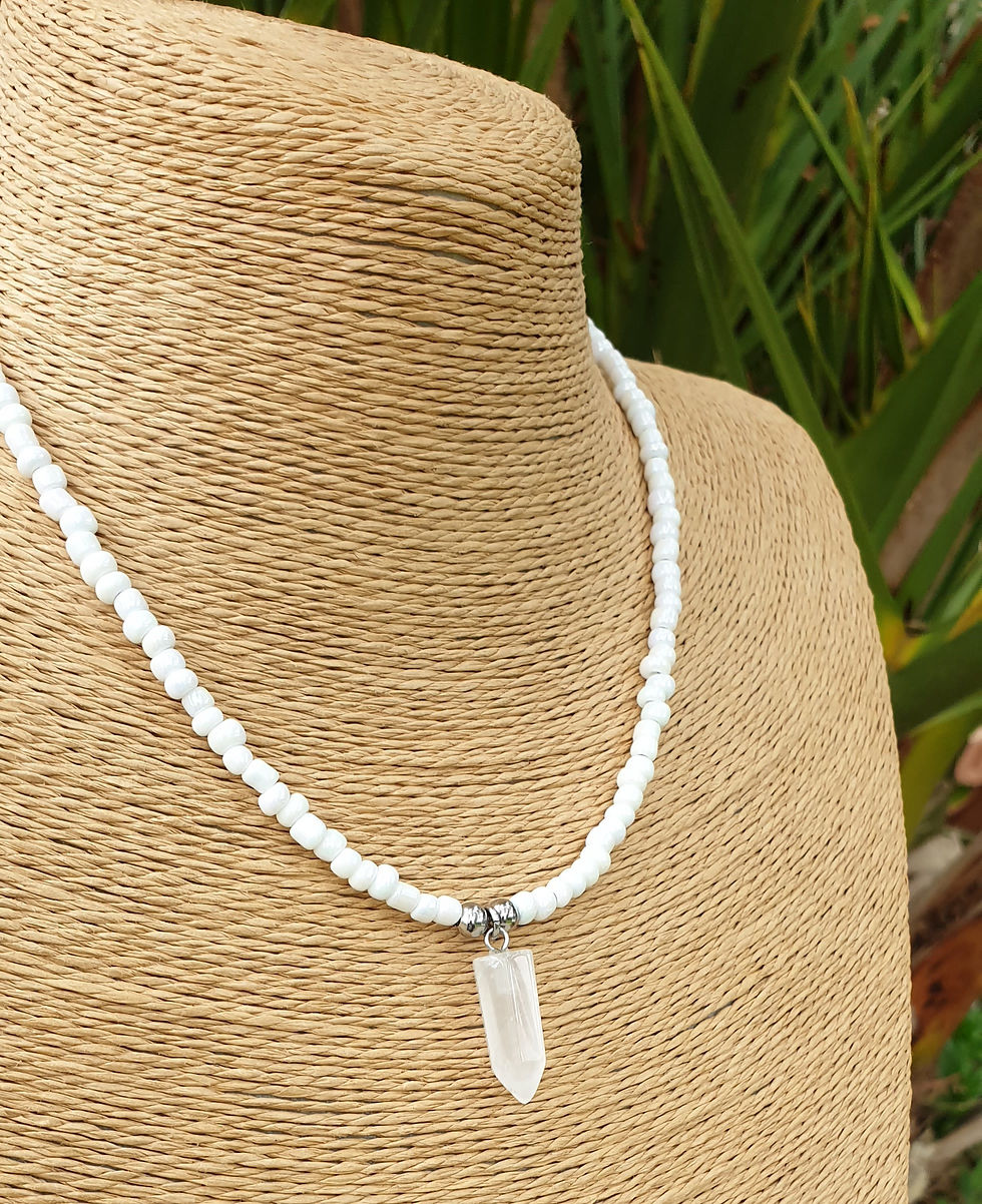 Thumbnail: Clear Quartz Point Necklace