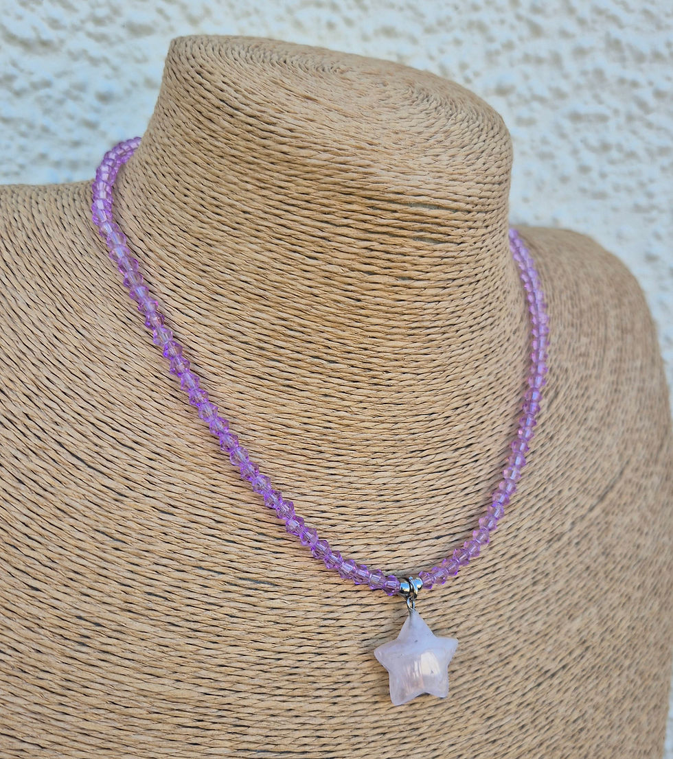 Thumbnail: Rose Quartz star Necklace 
