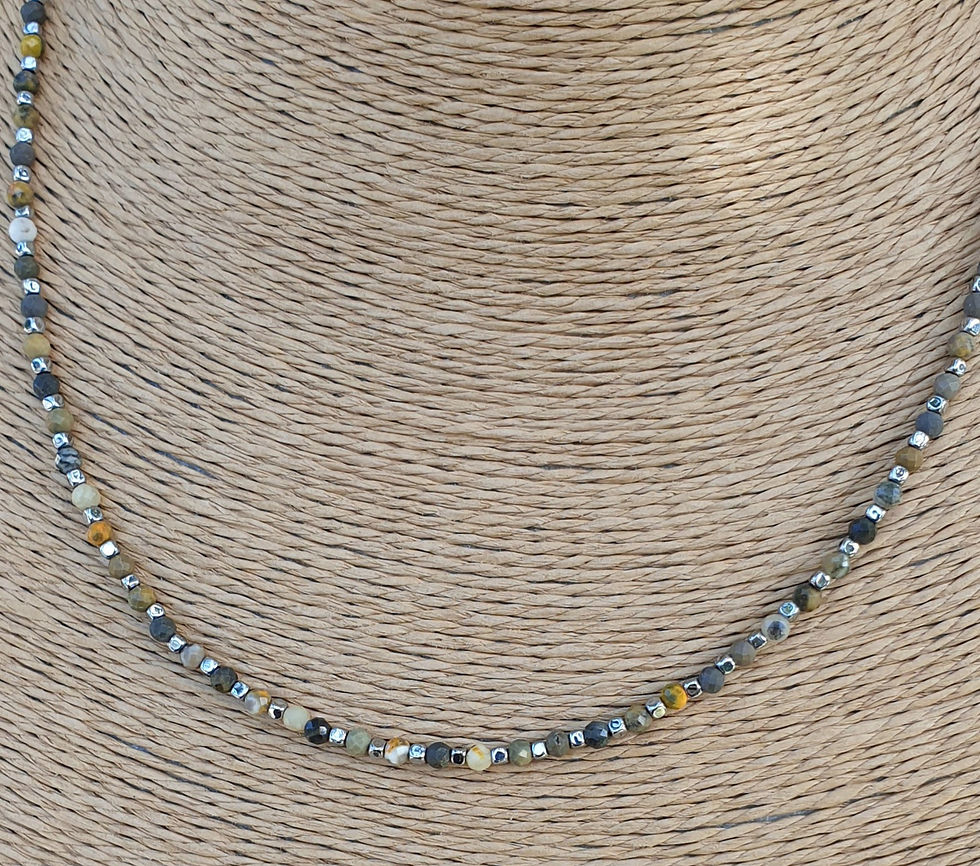 Thumbnail: Bumblebee Jasper necklace 