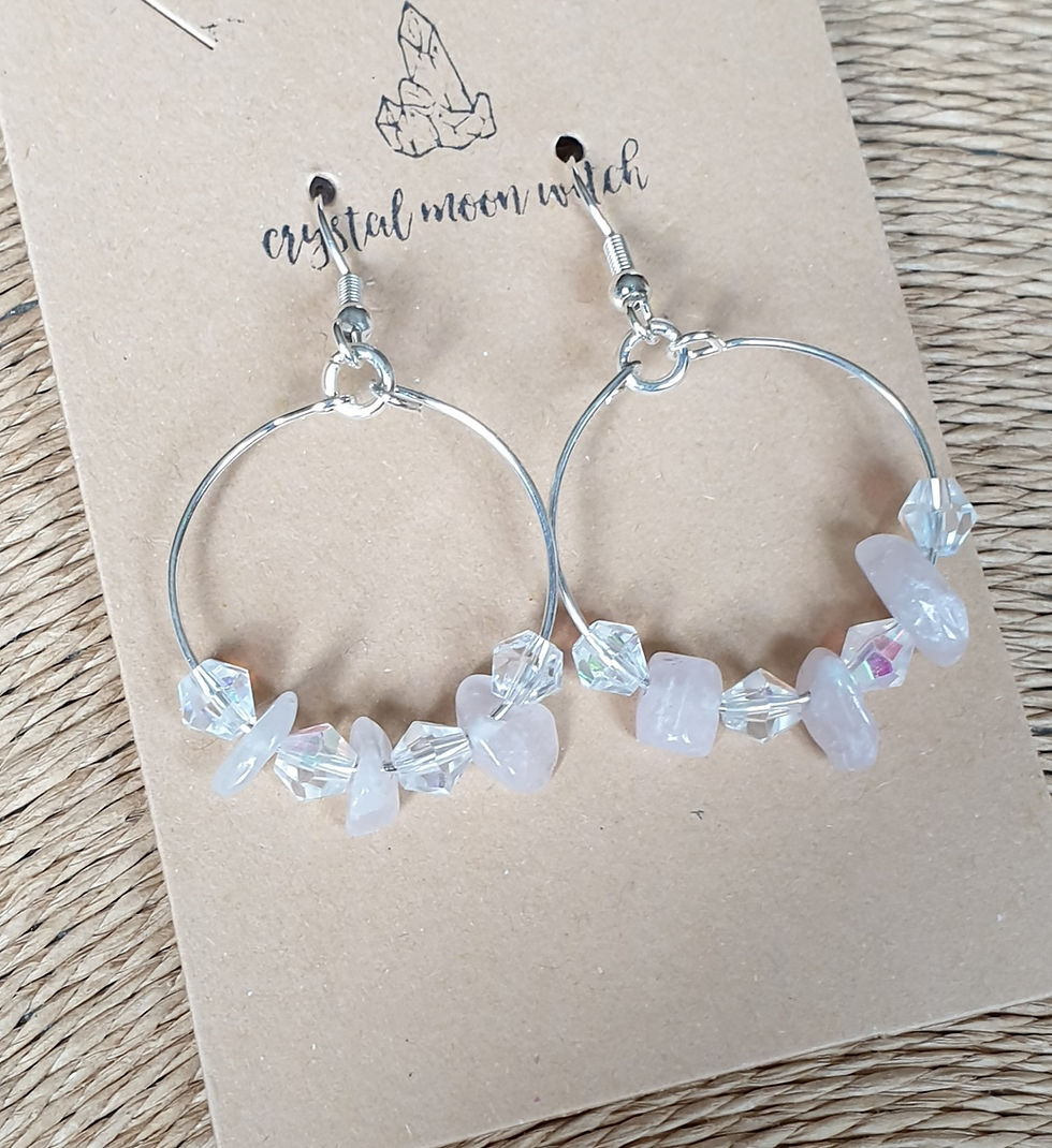 Thumbnail: Rose Quartz earings 