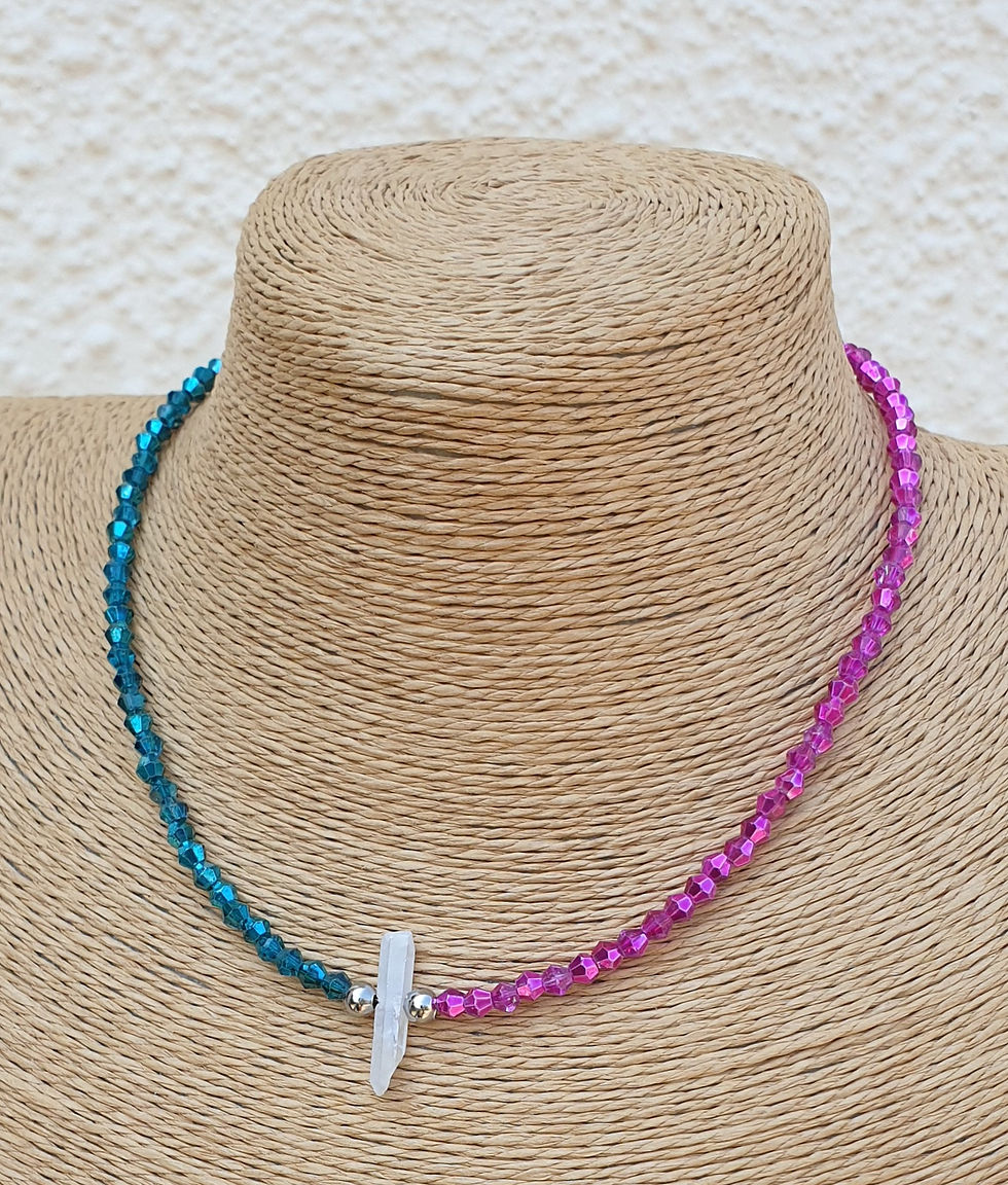 Thumbnail: Angel Aura Quartz necklace 