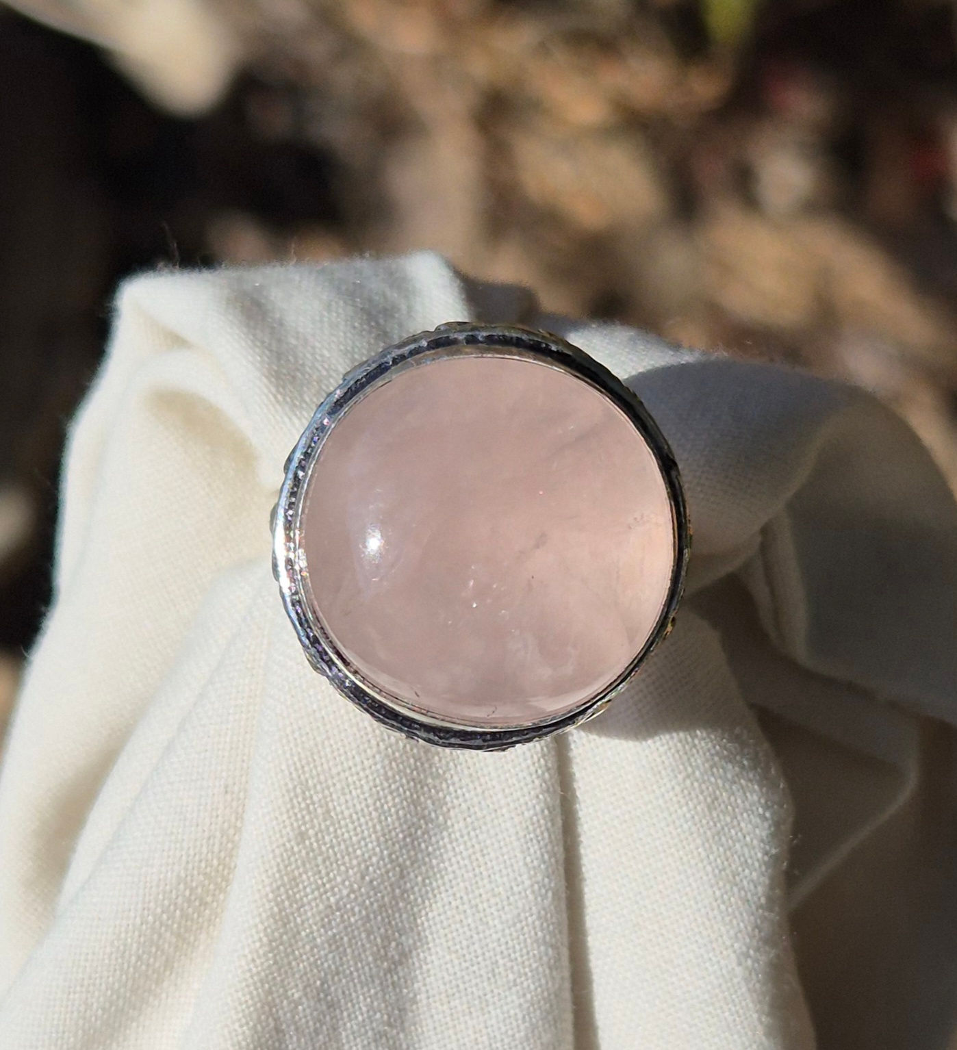 Rose Quartz ring size U