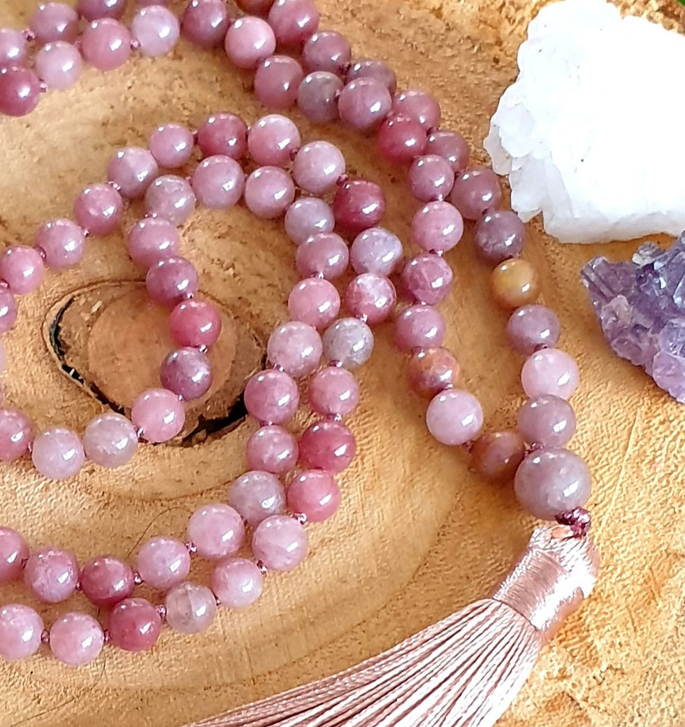Thumbnail: Lepidolite necklace Mala