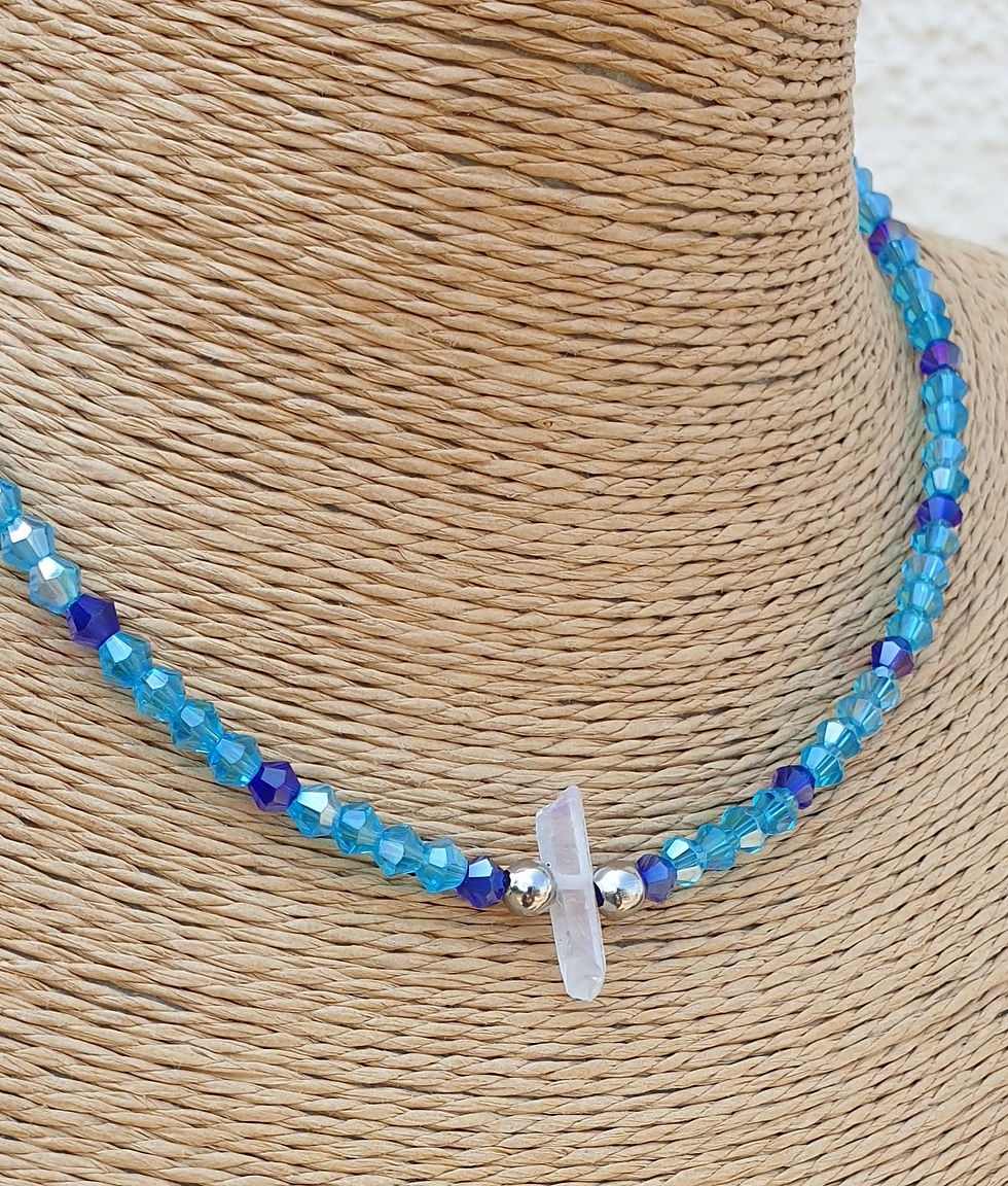 Thumbnail: Angel Aura Quartz necklace 