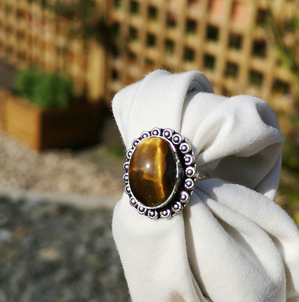 Thumbnail: Tigers eye ring size N 