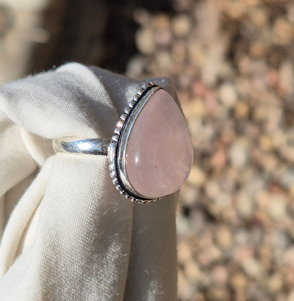 Thumbnail: Rose Quartz Ring size T