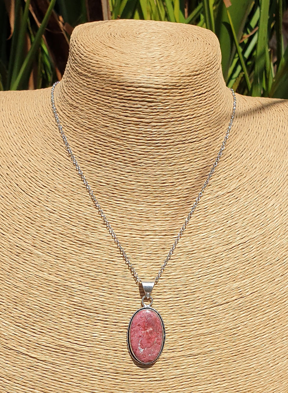 Thumbnail: Thulite necklace 