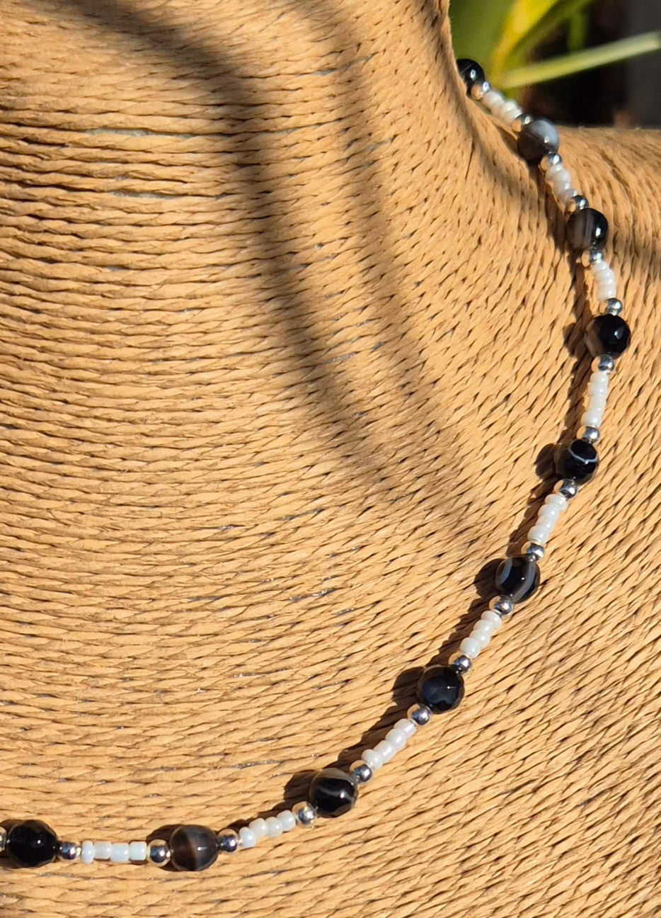 Thumbnail: Black Agate Necklace 