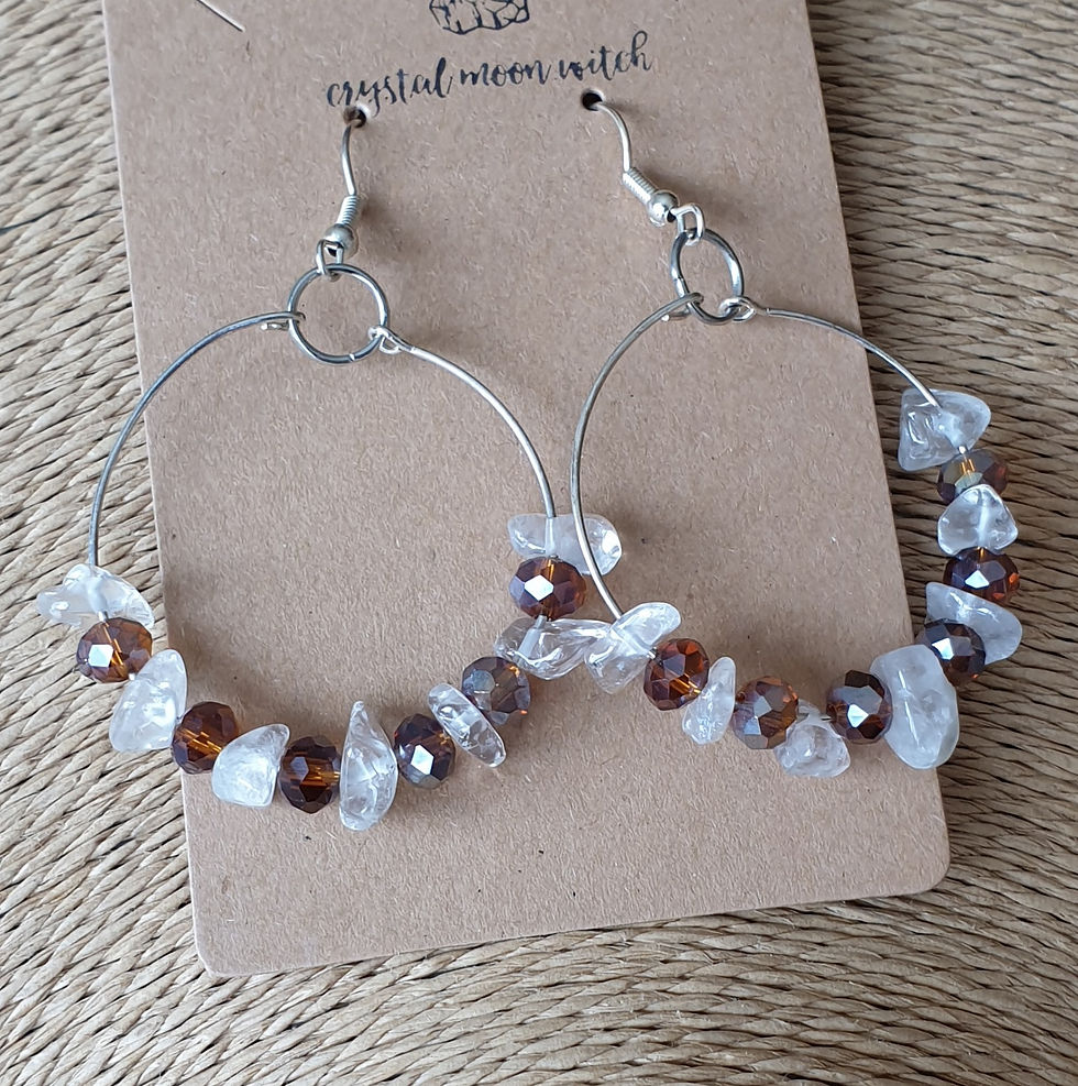 Thumbnail: Clear Quartz earings 