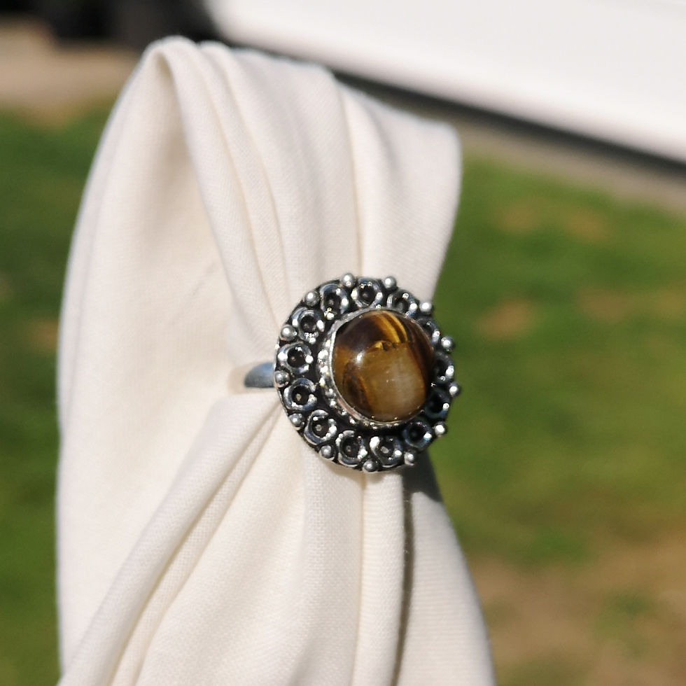 Thumbnail: Tigers eye ring size O