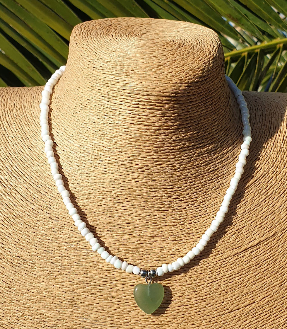 Thumbnail: Green Aventurine heart necklace 