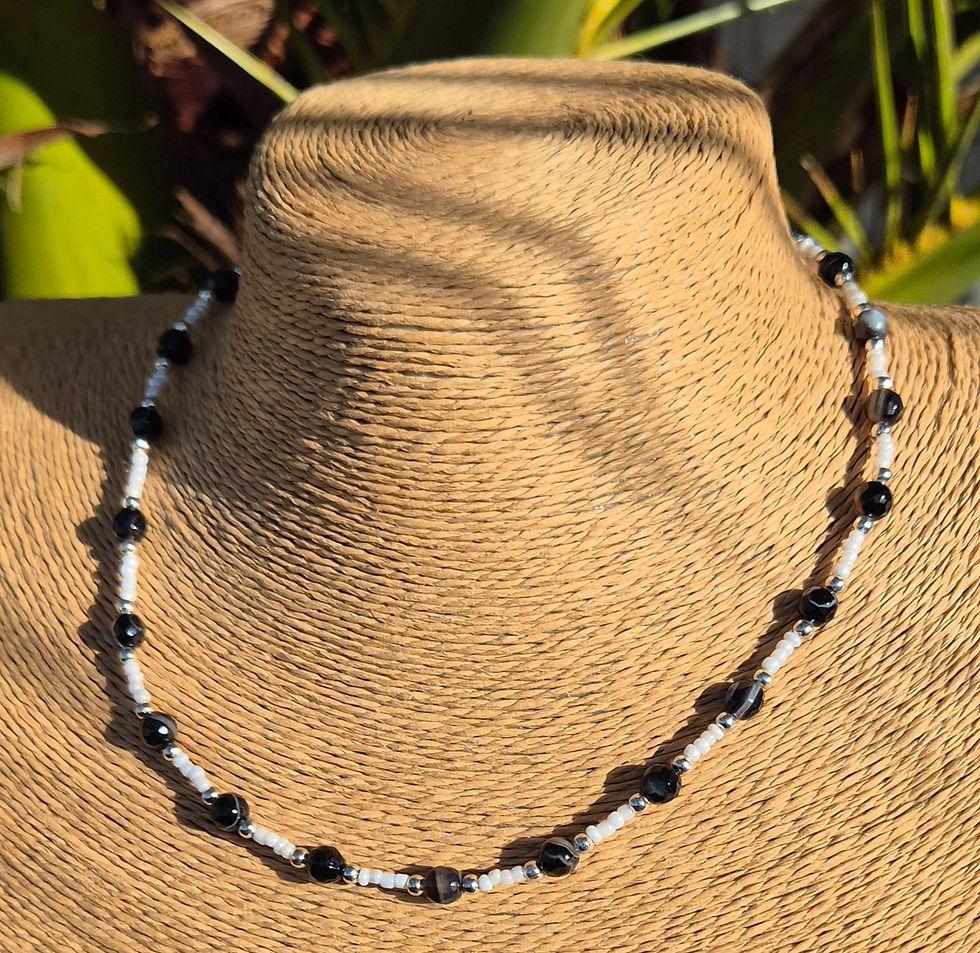 Thumbnail: Black Agate Necklace 