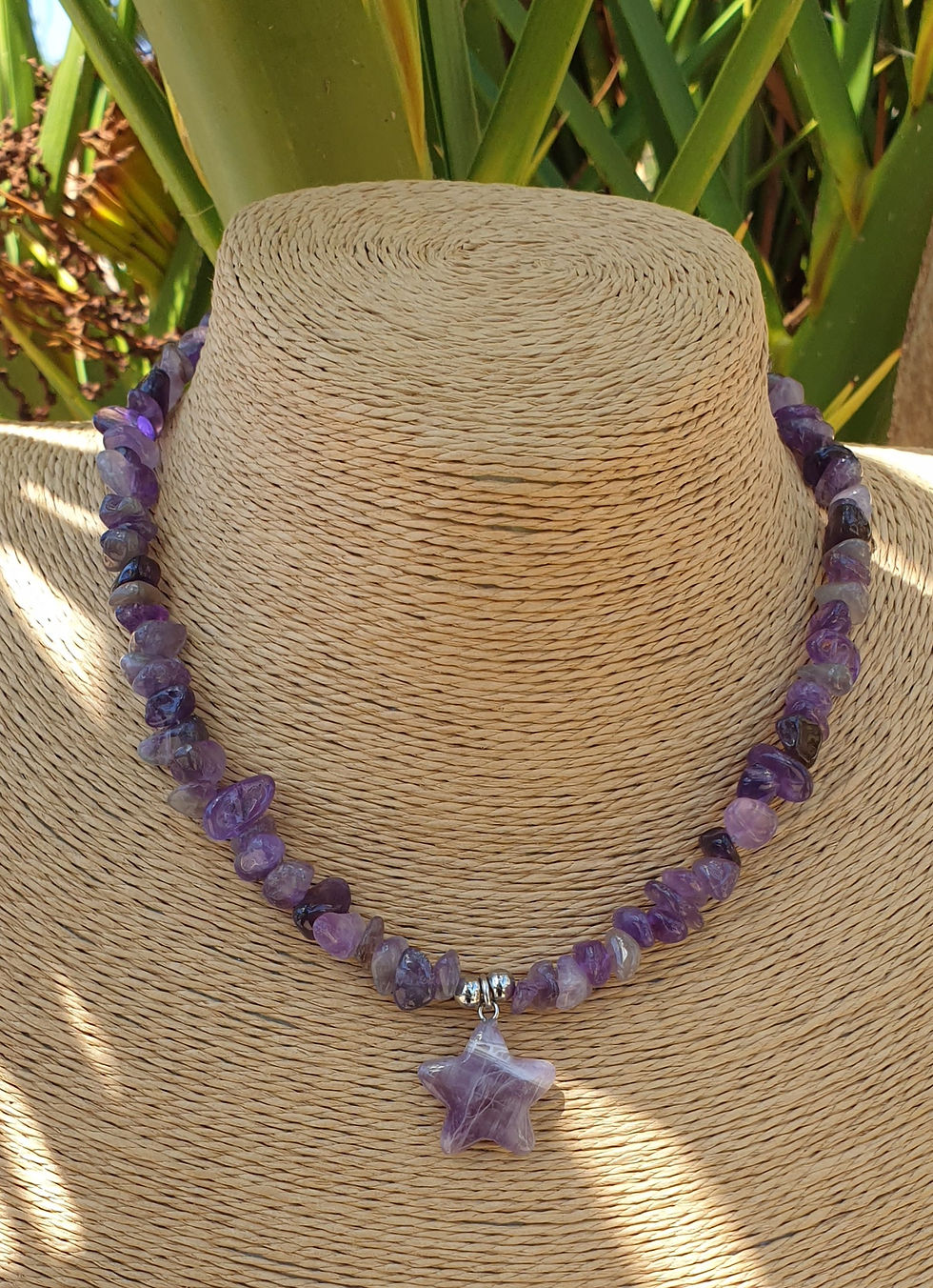 Thumbnail: Amethyst star necklace 