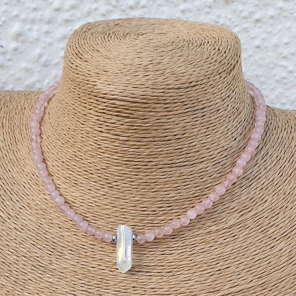 Thumbnail: Rose Quartz necklace 