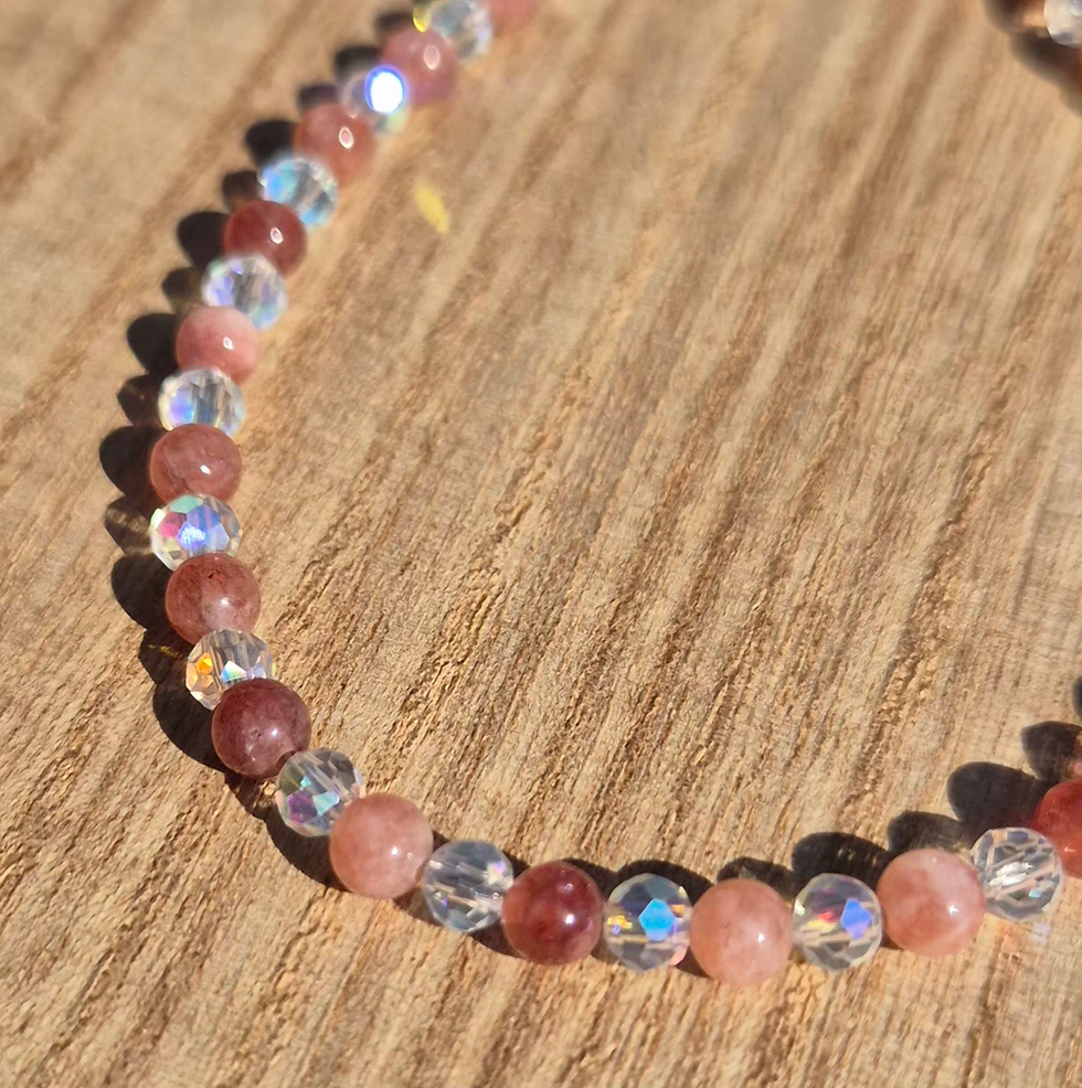 Thumbnail: Sunstone Bracelet ~ SILVER 