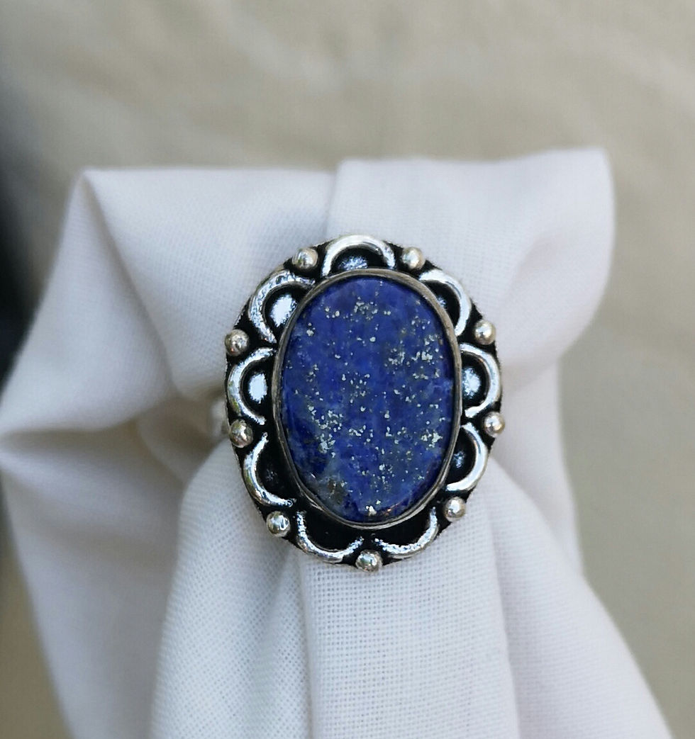 Thumbnail: Lapiz lazuli ring size N