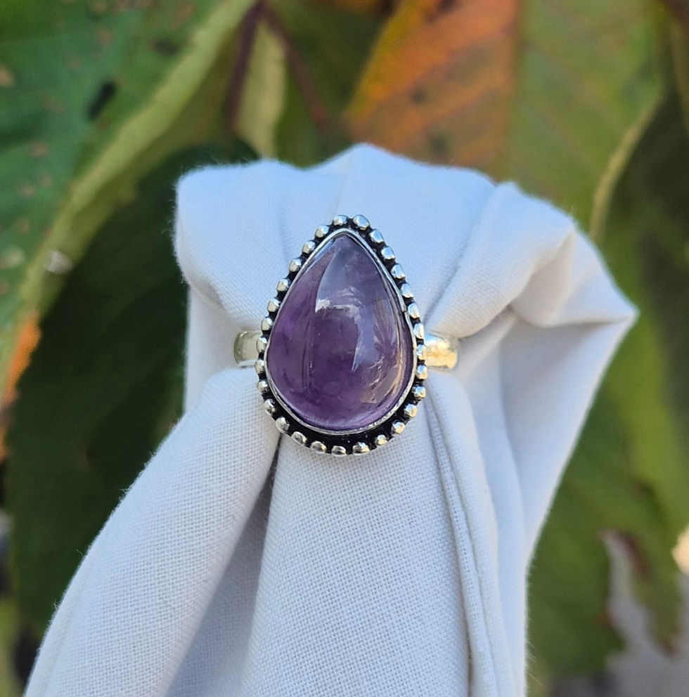 Thumbnail: Amethyst Ring Size R