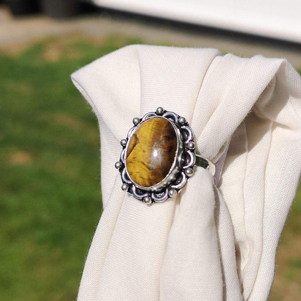 Thumbnail: Tigers eye ring size O