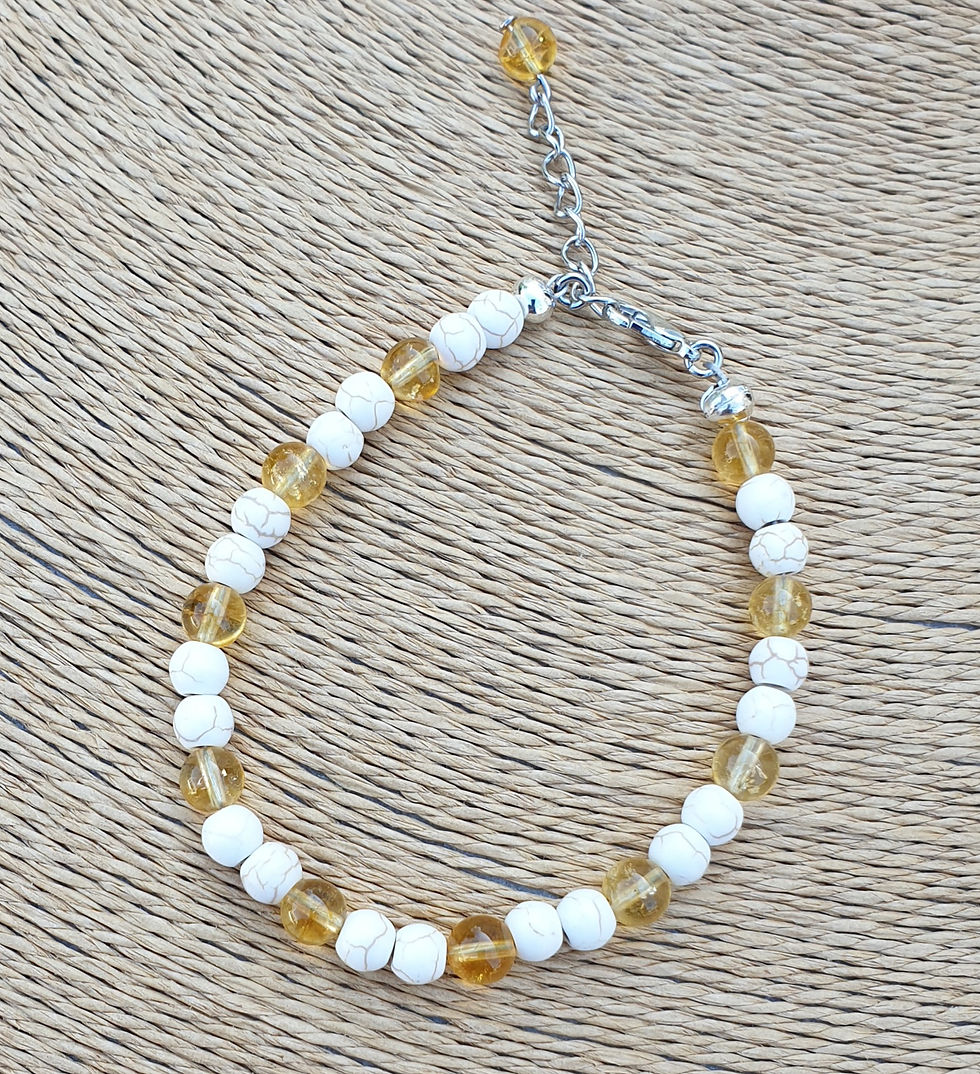 Thumbnail: Citrine Bracelet ~ SILVER 
