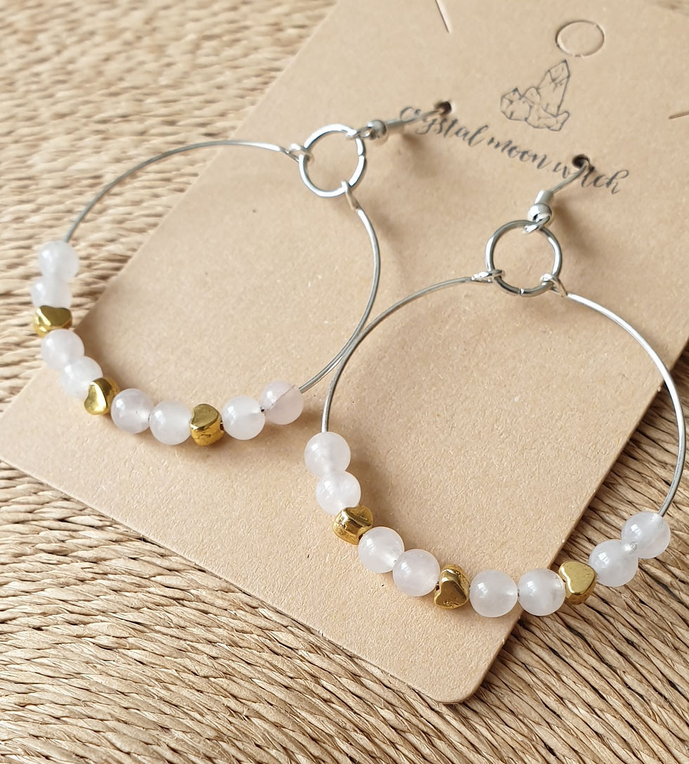 Thumbnail: Rose Quartz earings 