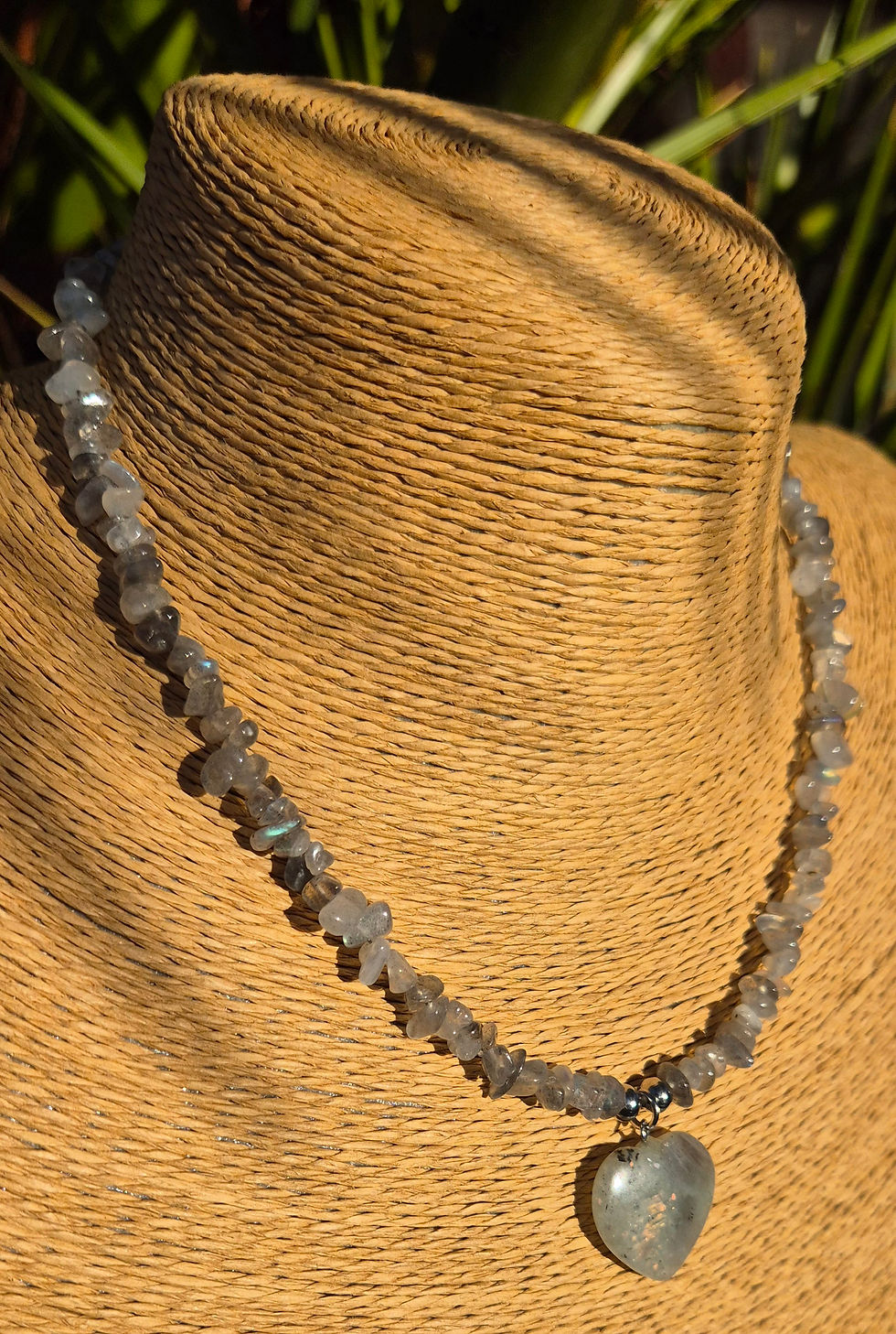 Thumbnail: Labradorite heart Necklace 