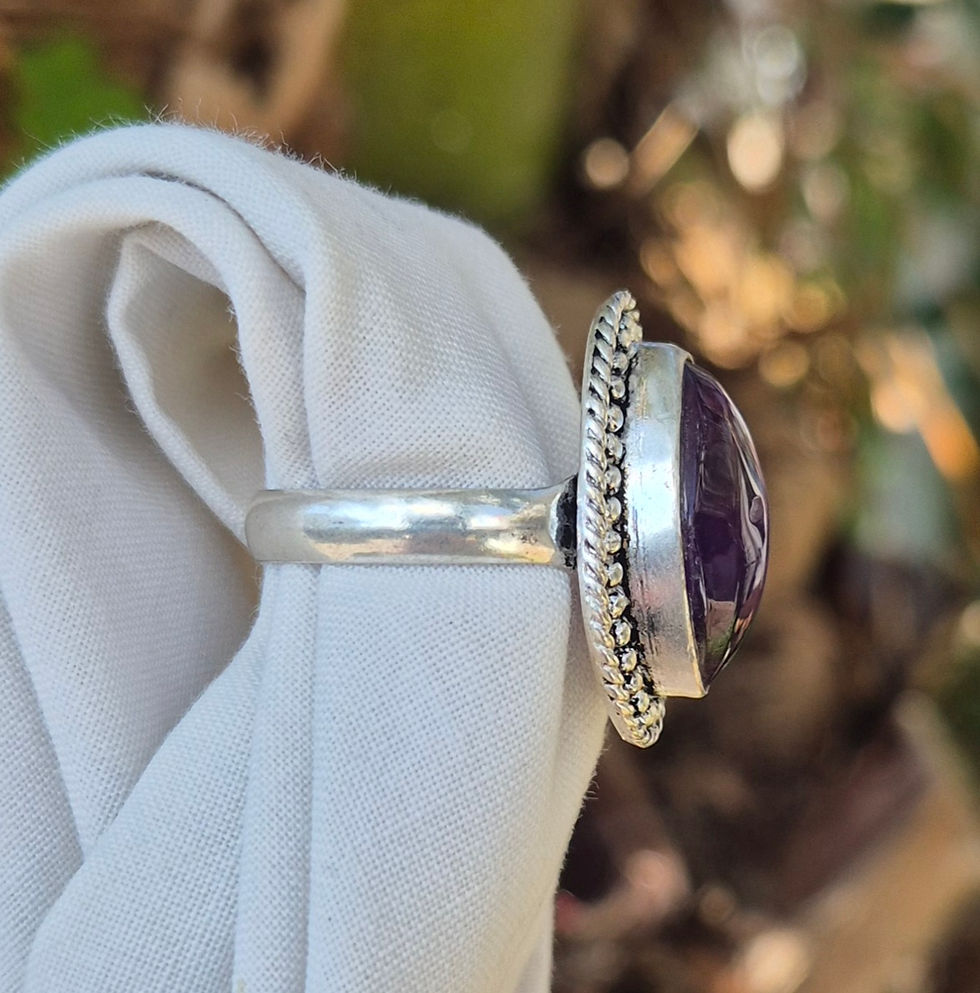 Thumbnail: Amethyst Ring Size V