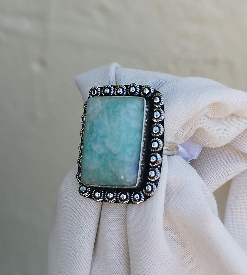 Thumbnail: Amazonite ring size O