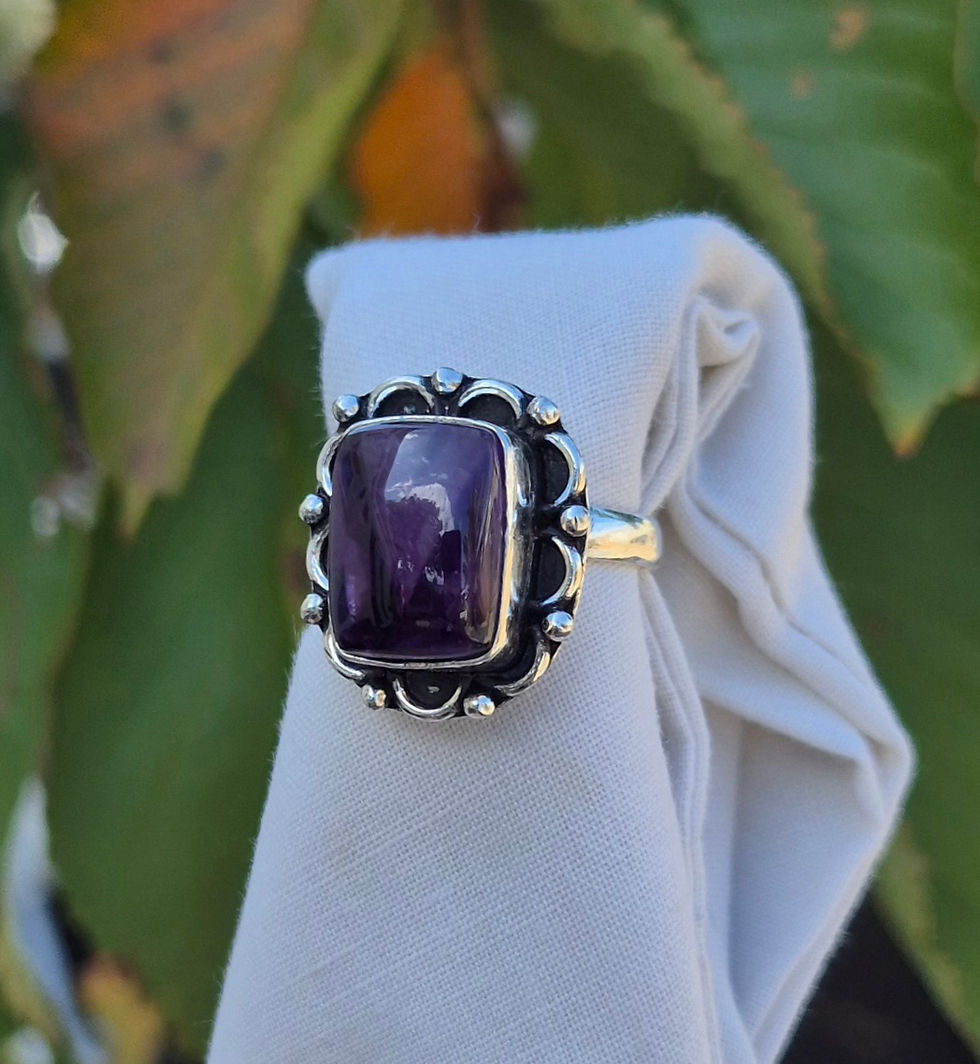 Thumbnail: Amethyst Ring Size Q