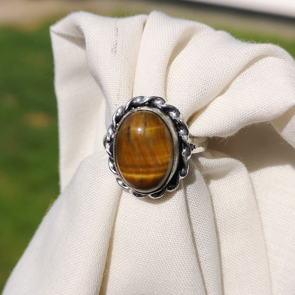 Thumbnail: Tigers eye ring size N