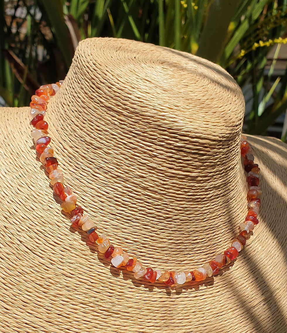 Thumbnail: Carnelian necklace 