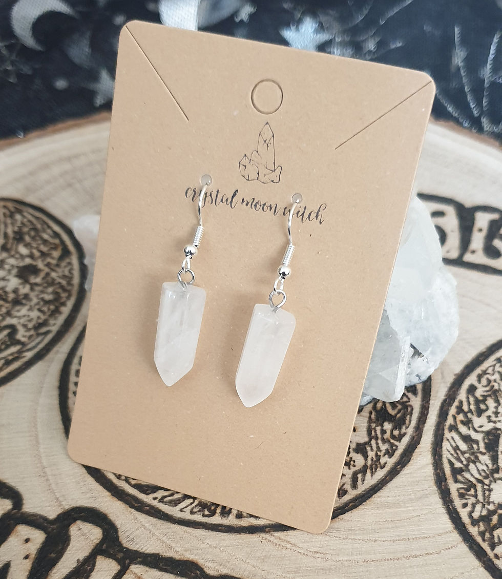 Thumbnail: Clear Quartz point earings 