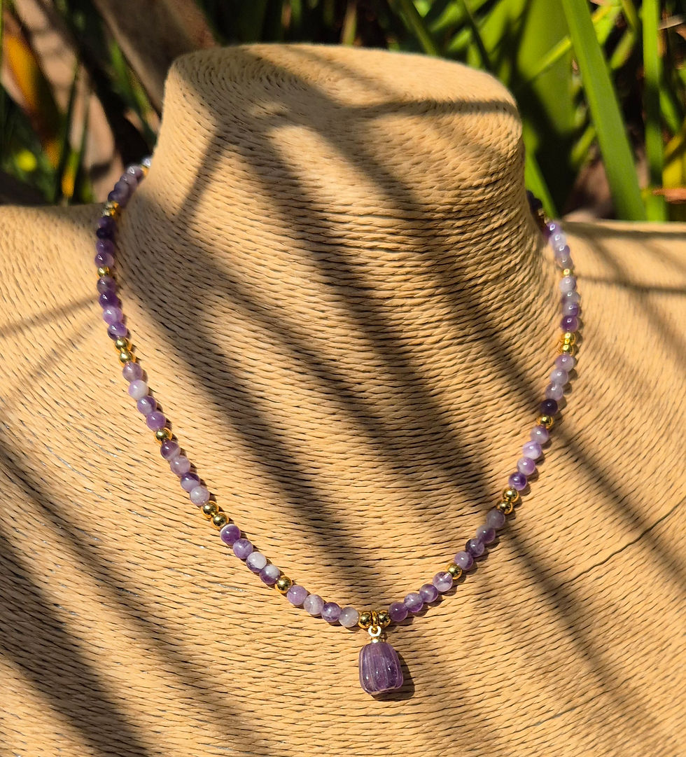 Thumbnail: Amethyst pumpkin necklace Halloween 