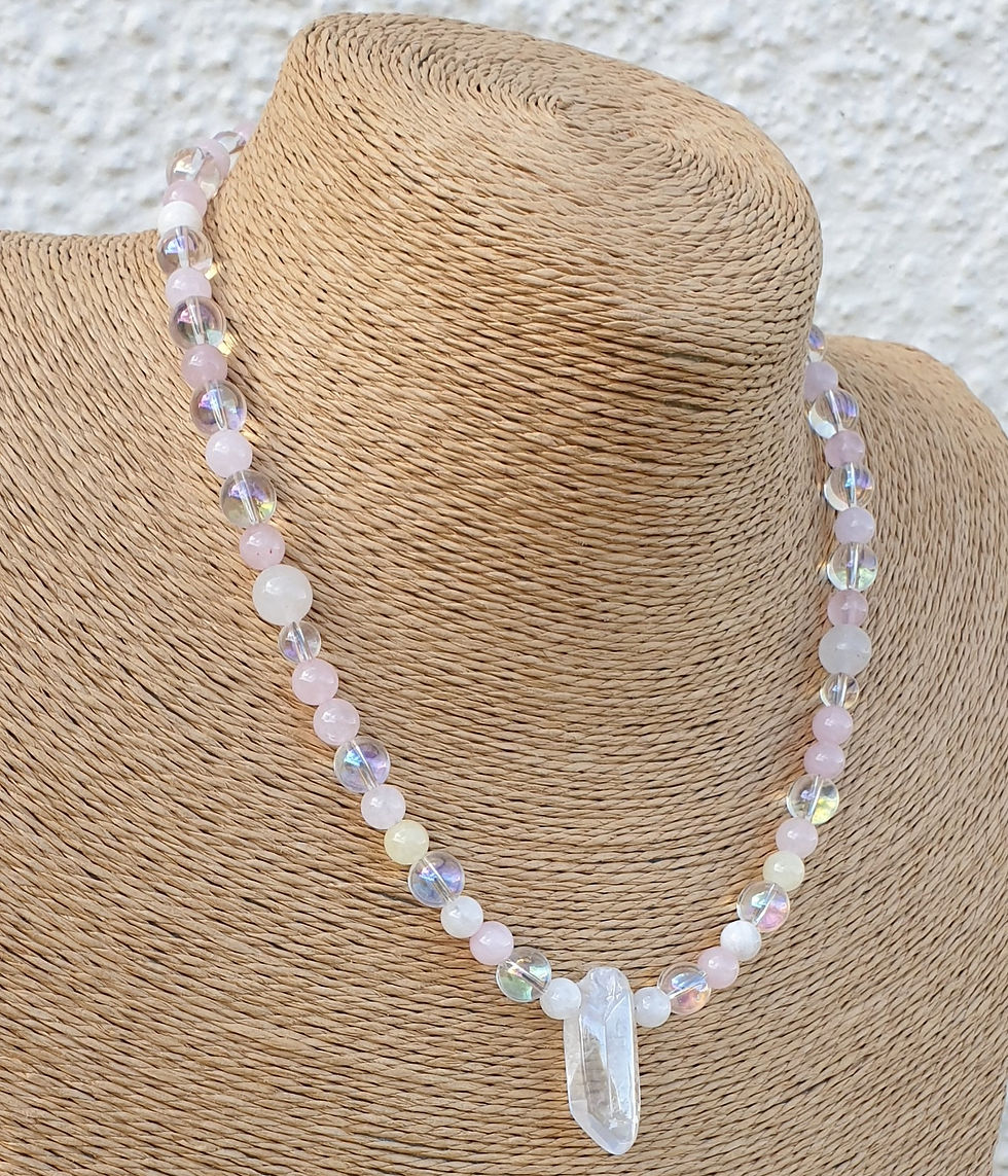 Thumbnail: Angel Aura Quartz necklace 
