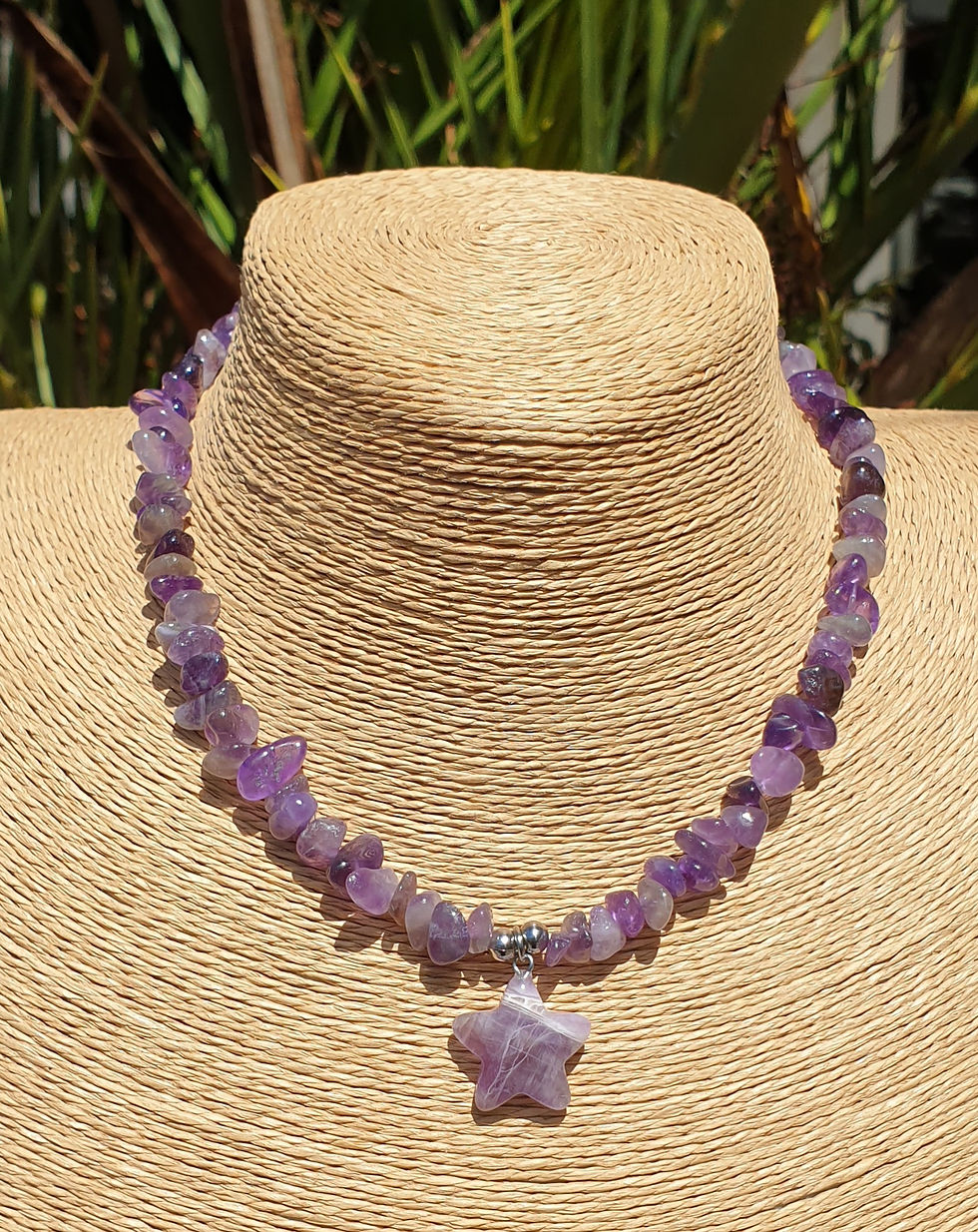 Thumbnail: Amethyst star necklace 
