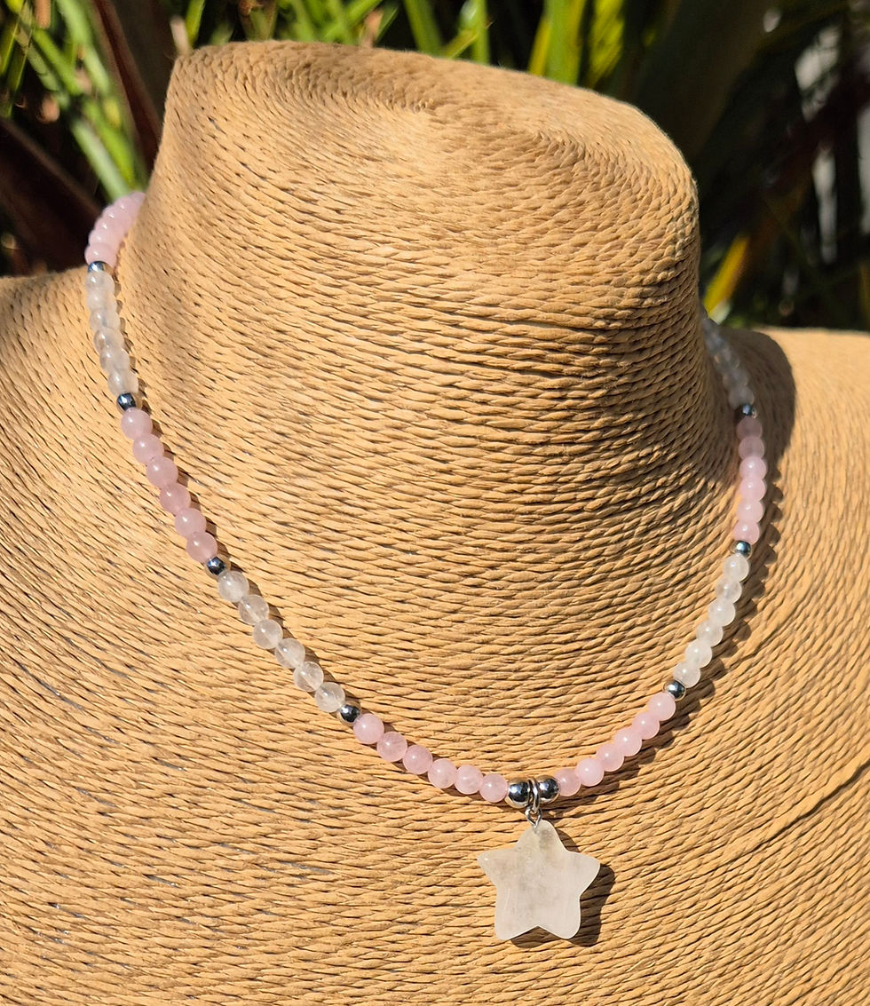 Thumbnail: Rose Quartz star Necklace 