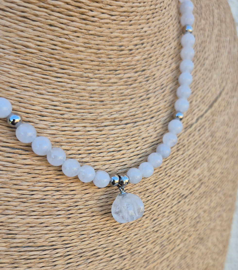 Thumbnail: White Jade Pumpkin Necklace Halloween 