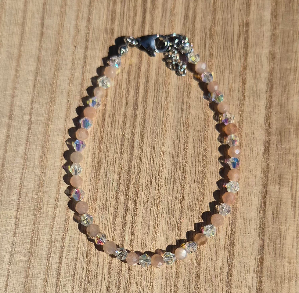 Thumbnail: Sunstone Bracelet ~ SILVER 
