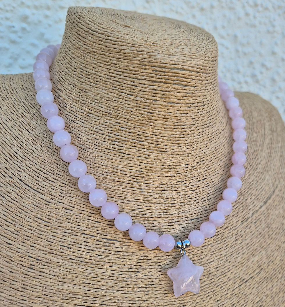 Thumbnail: Rose Quartz star Necklace 
