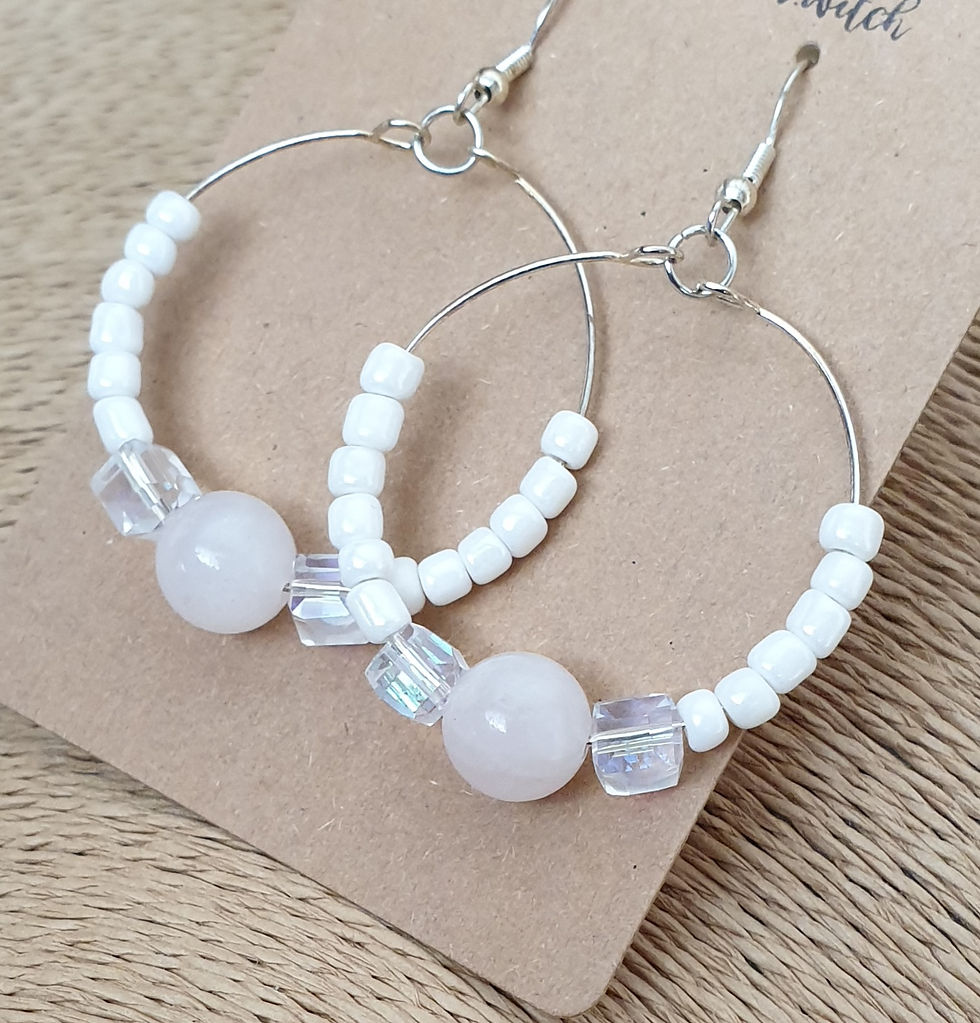 Thumbnail: Rose Quartz earings 