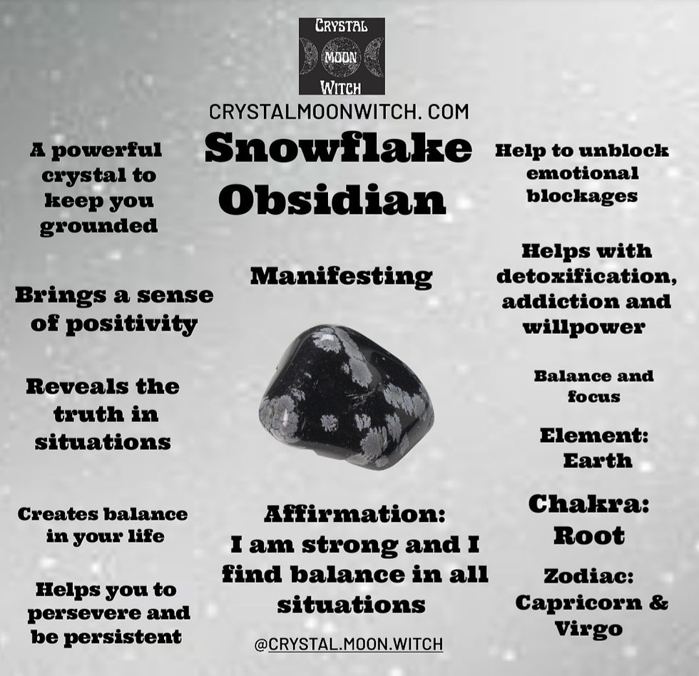 Thumbnail: Snowflake Obsidian necklace 