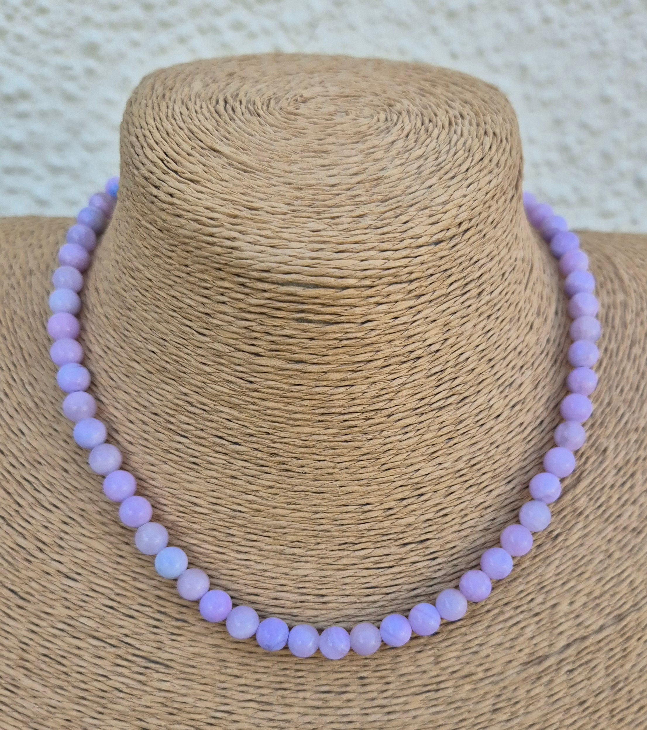 Purple Angelite necklace 