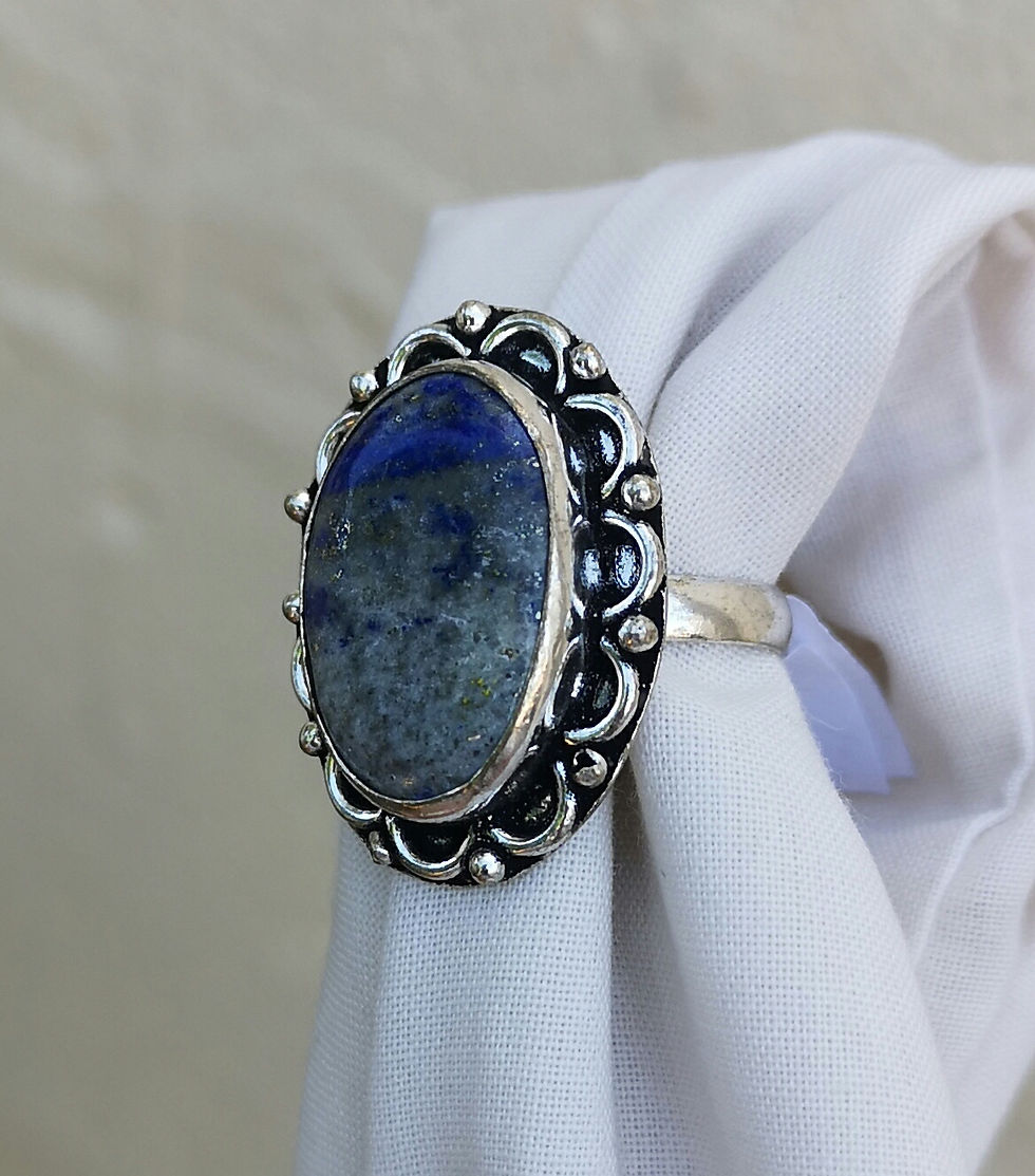 Thumbnail: Lapiz lazuli ring size R